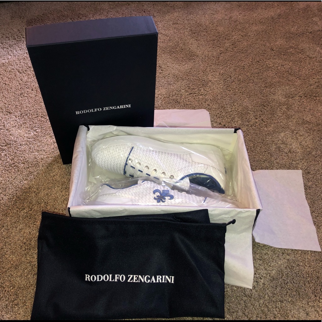 Rodolfo Zengarini Men’s Leather Sneaker Nwot